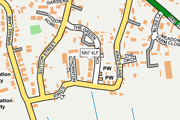 NN7 4LF map - OS OpenMap – Local (Ordnance Survey) NN7 4LF map - OS OpenMap – Local (Ordnance Survey)