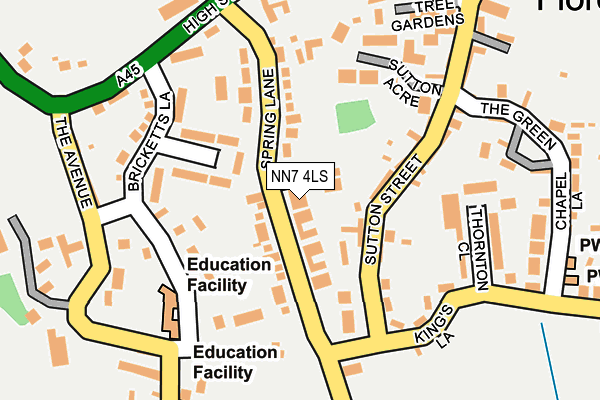 NN7 4LS map - OS OpenMap – Local (Ordnance Survey)