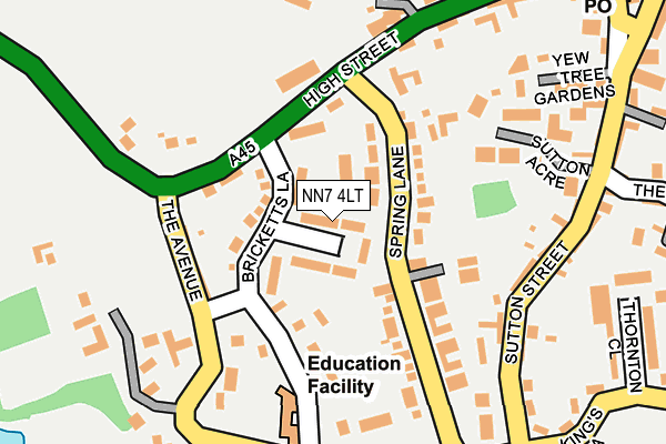 NN7 4LT map - OS OpenMap – Local (Ordnance Survey) NN7 4LT map - OS OpenMap – Local (Ordnance Survey)