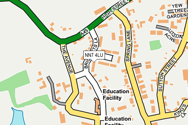 NN7 4LU map - OS OpenMap – Local (Ordnance Survey) NN7 4LU map - OS OpenMap – Local (Ordnance Survey)