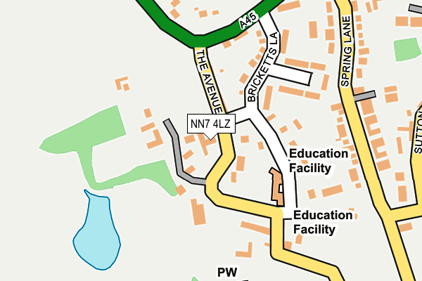 NN7 4LZ map - OS OpenMap – Local (Ordnance Survey) NN7 4LZ map - OS OpenMap – Local (Ordnance Survey)