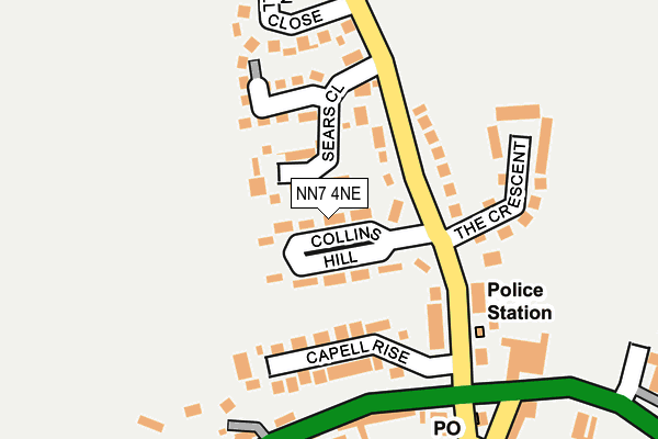 NN7 4NE map - OS OpenMap – Local (Ordnance Survey) NN7 4NE map - OS OpenMap – Local (Ordnance Survey)