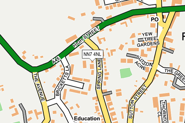 NN7 4NL map - OS OpenMap – Local (Ordnance Survey) NN7 4NL map - OS OpenMap – Local (Ordnance Survey)