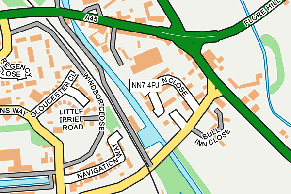 NN7 4PJ map - OS OpenMap – Local (Ordnance Survey) NN7 4PJ map - OS OpenMap – Local (Ordnance Survey)