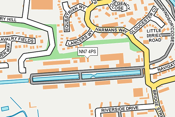 NN7 4PS map - OS OpenMap – Local (Ordnance Survey) NN7 4PS map - OS OpenMap – Local (Ordnance Survey)