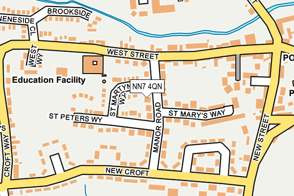 NN7 4QN map - OS OpenMap – Local (Ordnance Survey) NN7 4QN map - OS OpenMap – Local (Ordnance Survey)