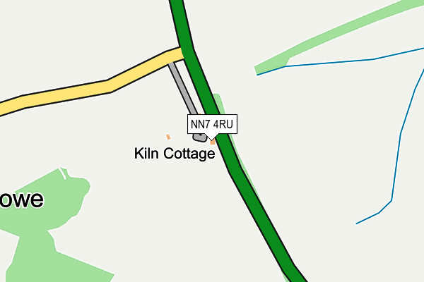 NN7 4RU map - OS OpenMap – Local (Ordnance Survey)