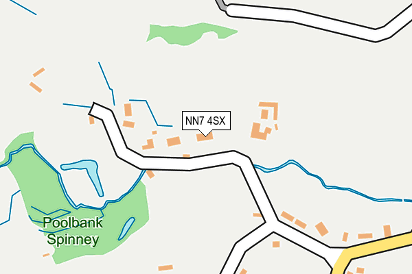 NN7 4SX map - OS OpenMap – Local (Ordnance Survey) NN7 4SX map - OS OpenMap – Local (Ordnance Survey)