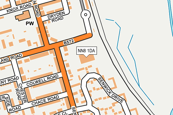 NN8 1DA map - OS OpenMap – Local (Ordnance Survey) NN8 1DA map - OS OpenMap – Local (Ordnance Survey)