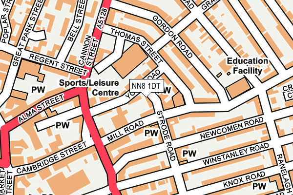 NN8 1DT map - OS OpenMap – Local (Ordnance Survey) NN8 1DT map - OS OpenMap – Local (Ordnance Survey)