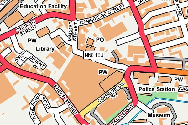 NN8 1EU map - OS OpenMap – Local (Ordnance Survey) NN8 1EU map - OS OpenMap – Local (Ordnance Survey)