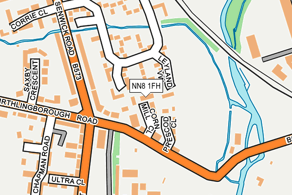 NN8 1FH map - OS OpenMap – Local (Ordnance Survey) NN8 1FH map - OS OpenMap – Local (Ordnance Survey)