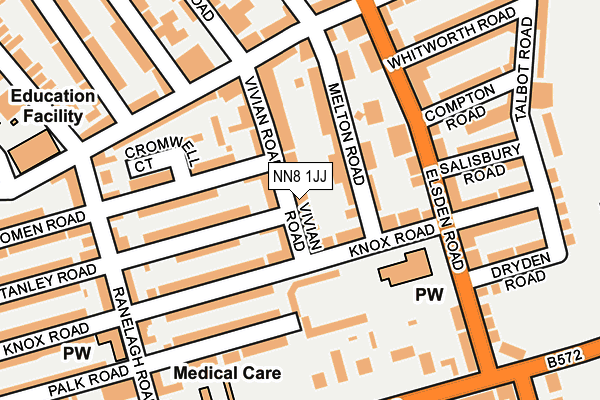 NN8 1JJ map - OS OpenMap – Local (Ordnance Survey) NN8 1JJ map - OS OpenMap – Local (Ordnance Survey)
