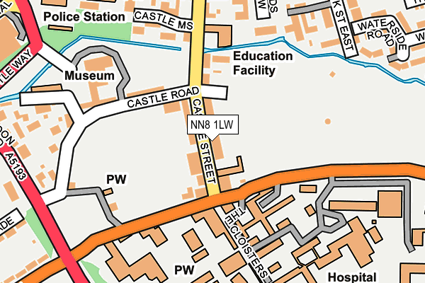 NN8 1LW map - OS OpenMap – Local (Ordnance Survey) NN8 1LW map - OS OpenMap – Local (Ordnance Survey)