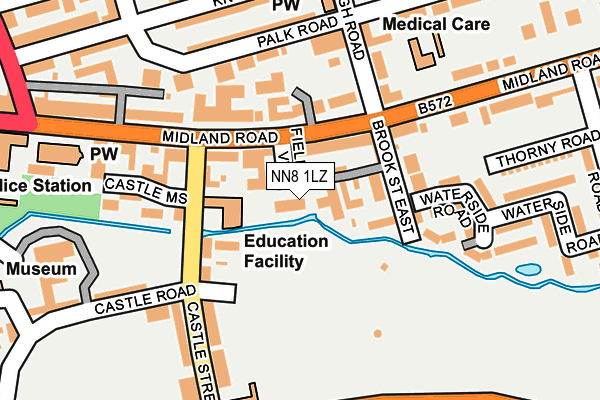 NN8 1LZ map - OS OpenMap – Local (Ordnance Survey) NN8 1LZ map - OS OpenMap – Local (Ordnance Survey)