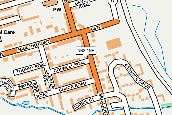 NN8 1NH map - OS OpenMap – Local (Ordnance Survey) NN8 1NH map - OS OpenMap – Local (Ordnance Survey)