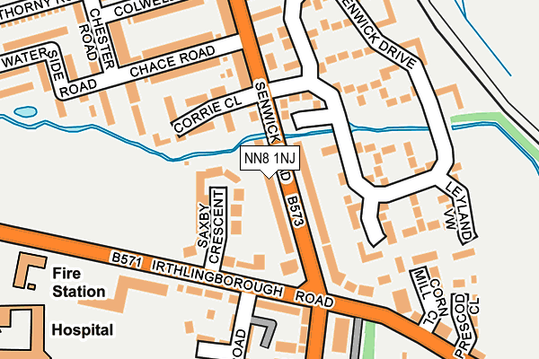 NN8 1NJ map - OS OpenMap – Local (Ordnance Survey) NN8 1NJ map - OS OpenMap – Local (Ordnance Survey)
