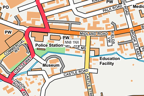 NN8 1NX map - OS OpenMap – Local (Ordnance Survey) NN8 1NX map - OS OpenMap – Local (Ordnance Survey)