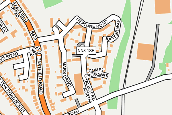 NN8 1SF map - OS OpenMap – Local (Ordnance Survey) NN8 1SF map - OS OpenMap – Local (Ordnance Survey)