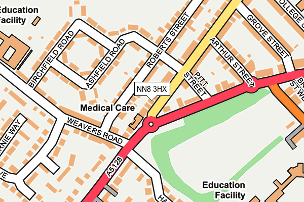 NN8 3HX map - OS OpenMap – Local (Ordnance Survey) NN8 3HX map - OS OpenMap – Local (Ordnance Survey)