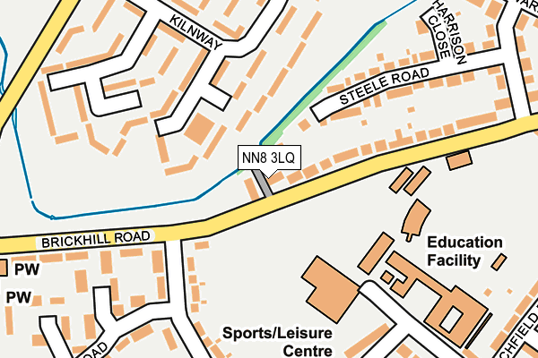 NN8 3LQ map - OS OpenMap – Local (Ordnance Survey)
