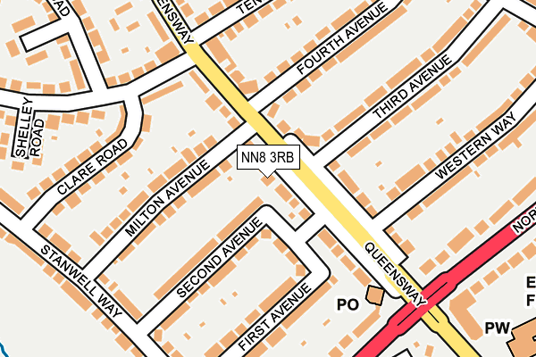NN8 3RB map - OS OpenMap – Local (Ordnance Survey) NN8 3RB map - OS OpenMap – Local (Ordnance Survey)