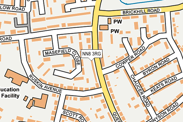 NN8 3RG map - OS OpenMap – Local (Ordnance Survey) NN8 3RG map - OS OpenMap – Local (Ordnance Survey)