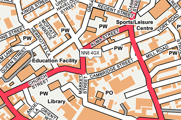 NN8 4GX map - OS OpenMap – Local (Ordnance Survey) NN8 4GX map - OS OpenMap – Local (Ordnance Survey)