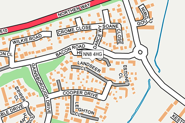 NN8 4HG map - OS OpenMap – Local (Ordnance Survey) NN8 4HG map - OS OpenMap – Local (Ordnance Survey)