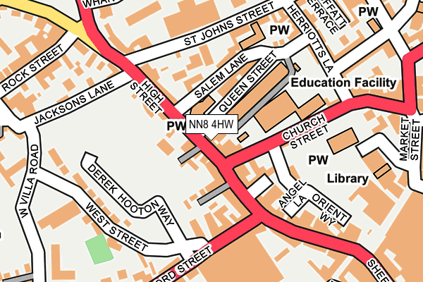 NN8 4HW map - OS OpenMap – Local (Ordnance Survey) NN8 4HW map - OS OpenMap – Local (Ordnance Survey)