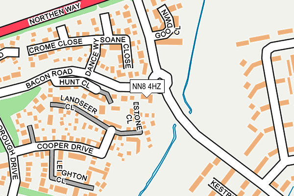 NN8 4HZ map - OS OpenMap – Local (Ordnance Survey) NN8 4HZ map - OS OpenMap – Local (Ordnance Survey)