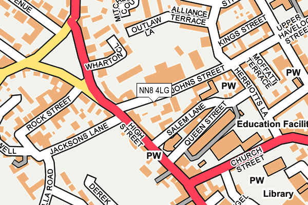 NN8 4LG map - OS OpenMap – Local (Ordnance Survey) NN8 4LG map - OS OpenMap – Local (Ordnance Survey)