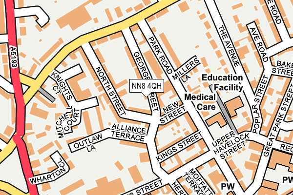 NN8 4QH map - OS OpenMap – Local (Ordnance Survey) NN8 4QH map - OS OpenMap – Local (Ordnance Survey)