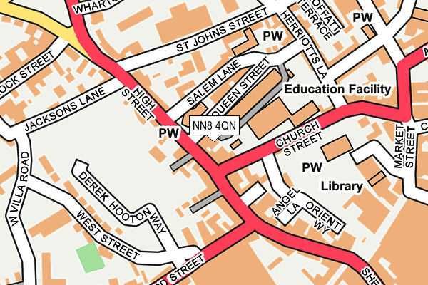 NN8 4QN map - OS OpenMap – Local (Ordnance Survey) NN8 4QN map - OS OpenMap – Local (Ordnance Survey)