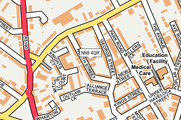 NN8 4QR map - OS OpenMap – Local (Ordnance Survey) NN8 4QR map - OS OpenMap – Local (Ordnance Survey)