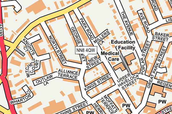 NN8 4QW map - OS OpenMap – Local (Ordnance Survey) NN8 4QW map - OS OpenMap – Local (Ordnance Survey)
