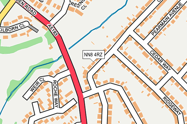 NN8 4RZ map - OS OpenMap – Local (Ordnance Survey) NN8 4RZ map - OS OpenMap – Local (Ordnance Survey)