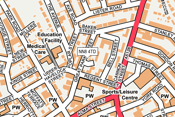 NN8 4TD map - OS OpenMap – Local (Ordnance Survey) NN8 4TD map - OS OpenMap – Local (Ordnance Survey)