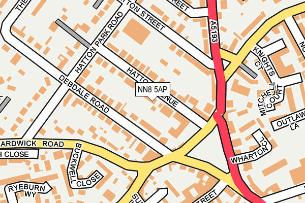NN8 5AP map - OS OpenMap – Local (Ordnance Survey) NN8 5AP map - OS OpenMap – Local (Ordnance Survey)
