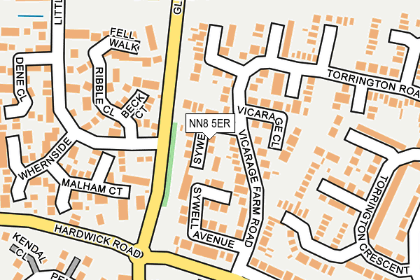 NN8 5ER map - OS OpenMap – Local (Ordnance Survey) NN8 5ER map - OS OpenMap – Local (Ordnance Survey)