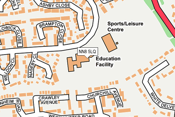 NN8 5LQ map - OS OpenMap – Local (Ordnance Survey) NN8 5LQ map - OS OpenMap – Local (Ordnance Survey)