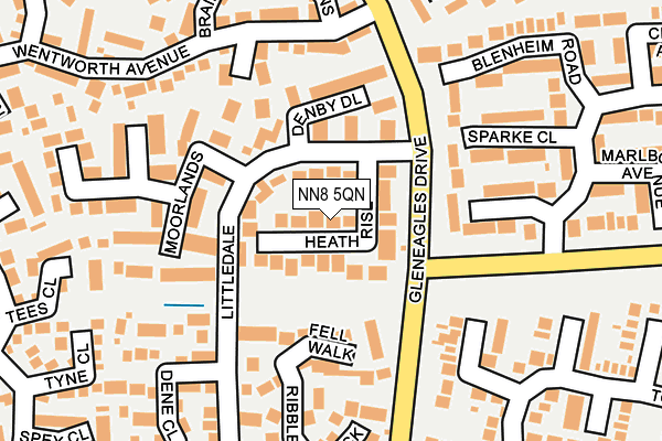 NN8 5QN map - OS OpenMap – Local (Ordnance Survey) NN8 5QN map - OS OpenMap – Local (Ordnance Survey)