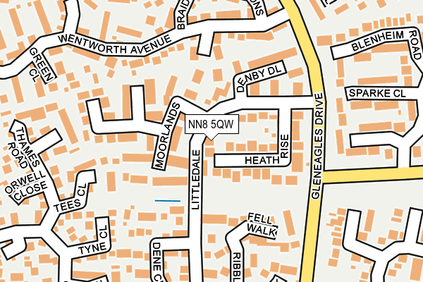 NN8 5QW map - OS OpenMap – Local (Ordnance Survey) NN8 5QW map - OS OpenMap – Local (Ordnance Survey)