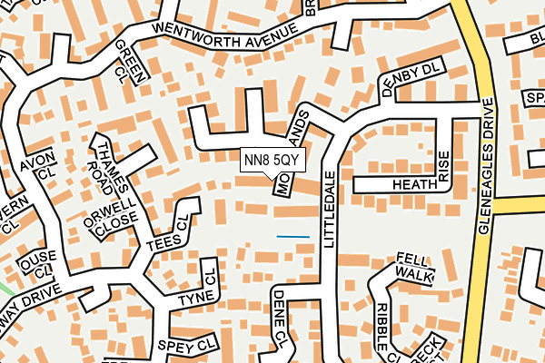 NN8 5QY map - OS OpenMap – Local (Ordnance Survey) NN8 5QY map - OS OpenMap – Local (Ordnance Survey)