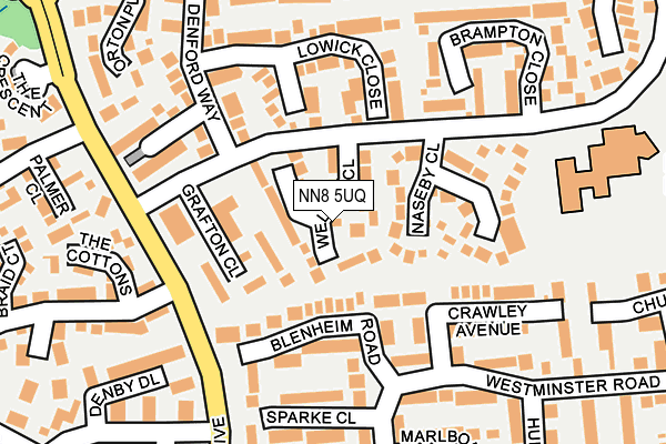 NN8 5UQ map - OS OpenMap – Local (Ordnance Survey) NN8 5UQ map - OS OpenMap – Local (Ordnance Survey)
