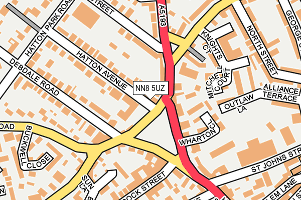 NN8 5UZ map - OS OpenMap – Local (Ordnance Survey) NN8 5UZ map - OS OpenMap – Local (Ordnance Survey)