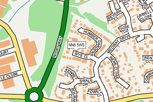 NN8 5WS map - OS OpenMap – Local (Ordnance Survey) NN8 5WS map - OS OpenMap – Local (Ordnance Survey)