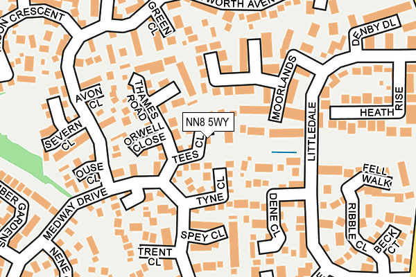 NN8 5WY map - OS OpenMap – Local (Ordnance Survey) NN8 5WY map - OS OpenMap – Local (Ordnance Survey)