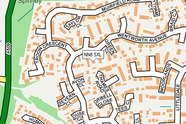 NN8 5XL map - OS OpenMap – Local (Ordnance Survey) NN8 5XL map - OS OpenMap – Local (Ordnance Survey)