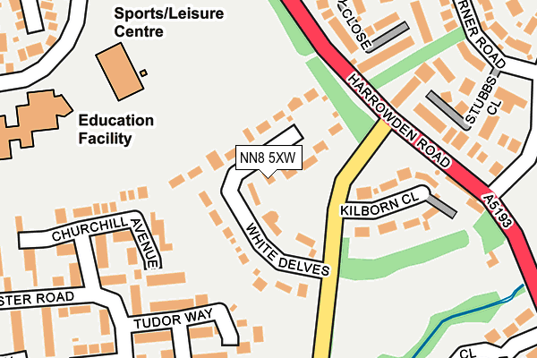NN8 5XW map - OS OpenMap – Local (Ordnance Survey) NN8 5XW map - OS OpenMap – Local (Ordnance Survey)